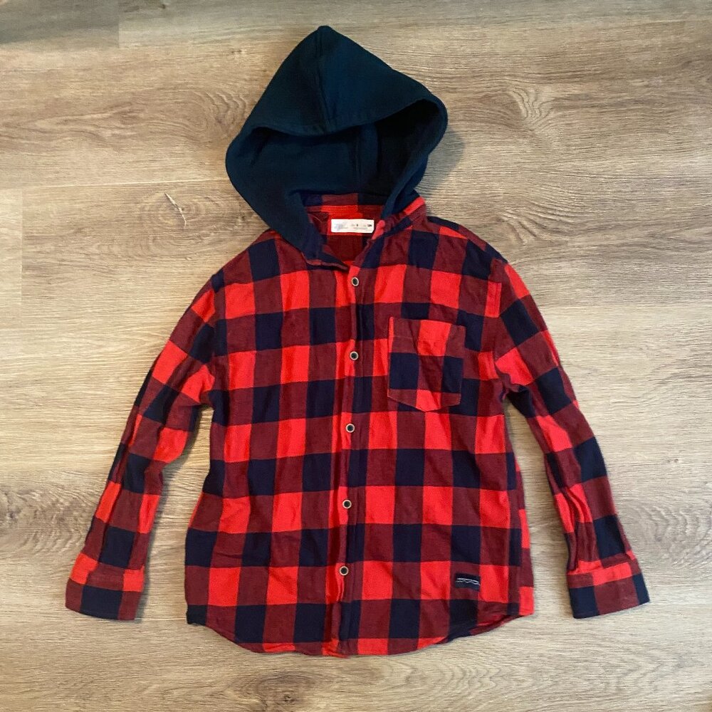 Zara Boys Hooded Flannel